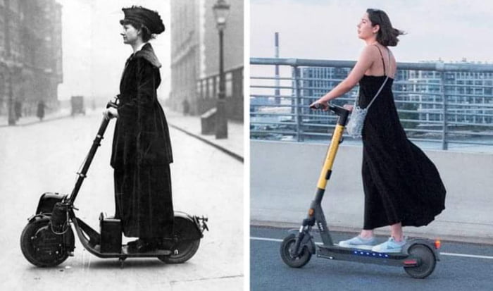 100년된 전동 킥보드