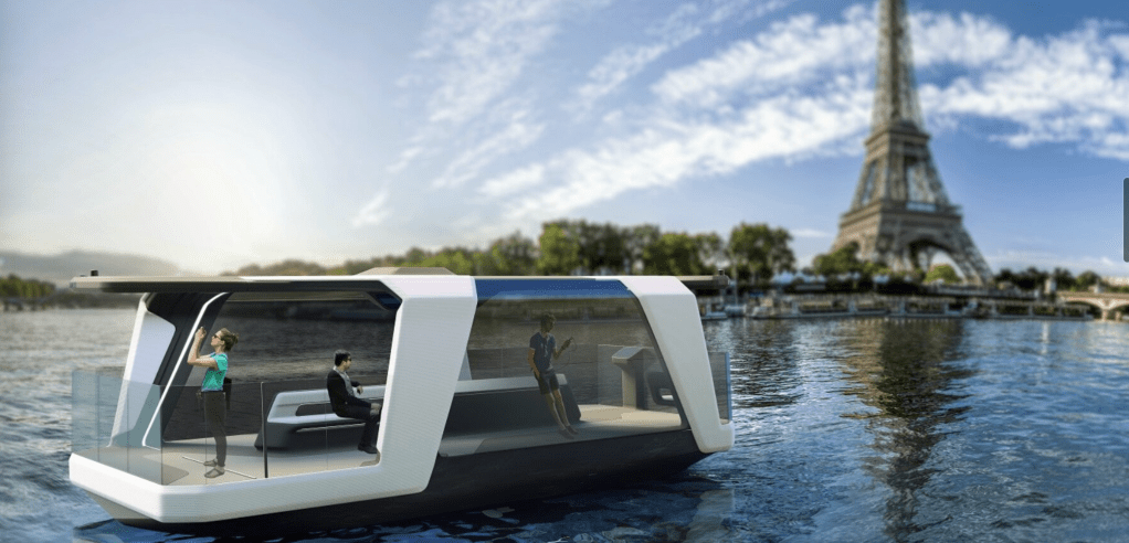 3D프린팅 자율주행 페리, 2024년&nbsp;파리